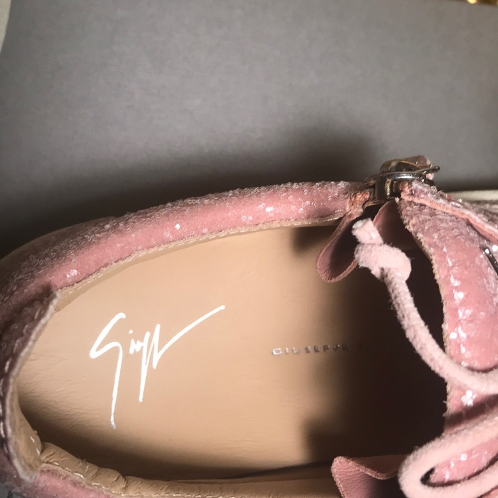 Giuseppe Zanotti MayLondon Glitter Sneakers 37 NWT - Picture 6 of 6